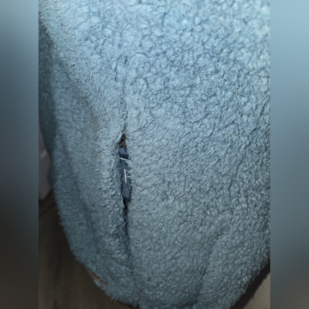 Free Country Women's Blue Fleece Zip-Up Vest - Picture 4 of 11